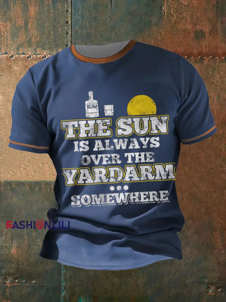 Men's Royal Navy Veteran Rum Printed T-shirt