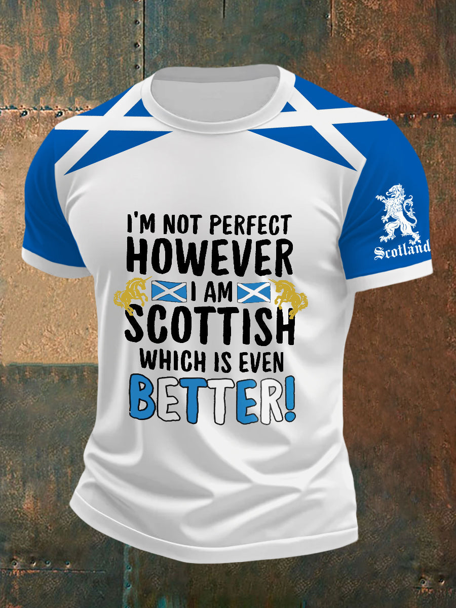 Men's Scottish Flag Short Sleeves T-shirt