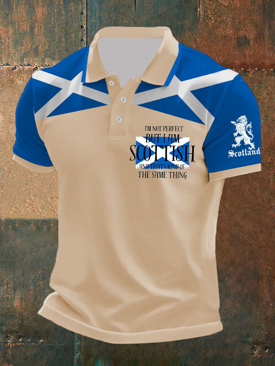 Men's Scottish Flag Short Sleeves Top