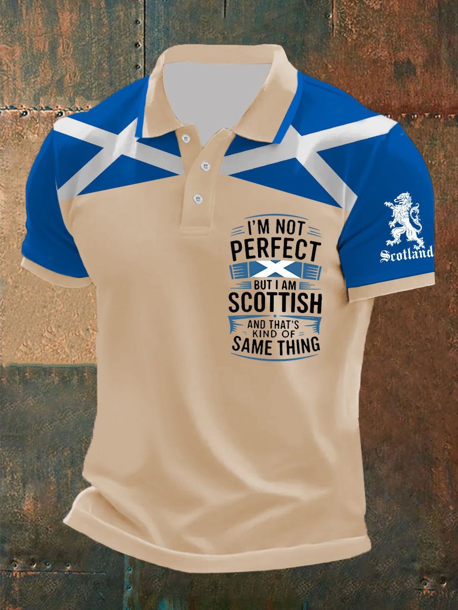 Men's Scottish Flag Short Sleeves Top