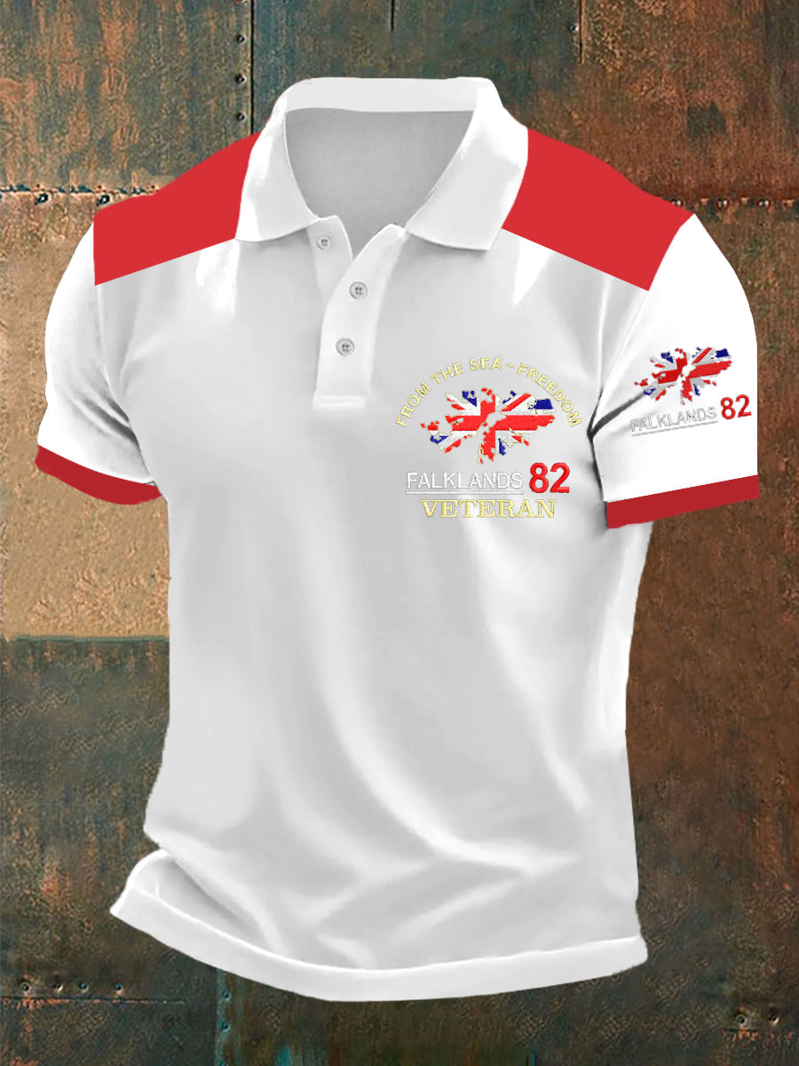 Men's Men's Falklands War Veteran Embroidered Shirt