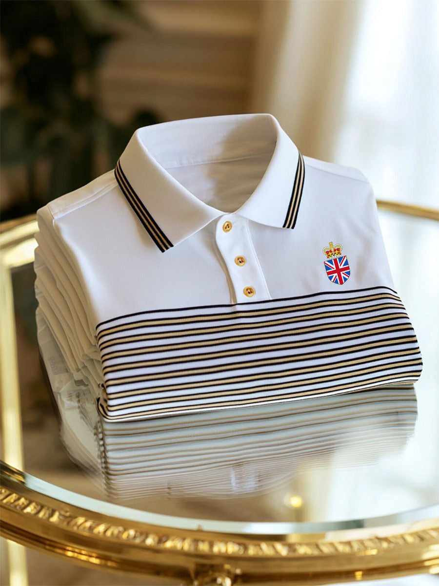 Men's Vintage British Crown Casual Shirt