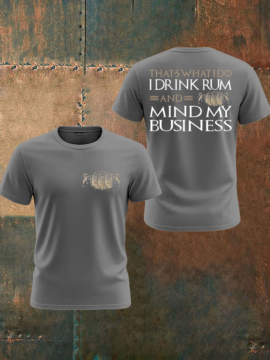 Men's Rum Lover Printed T-shirt