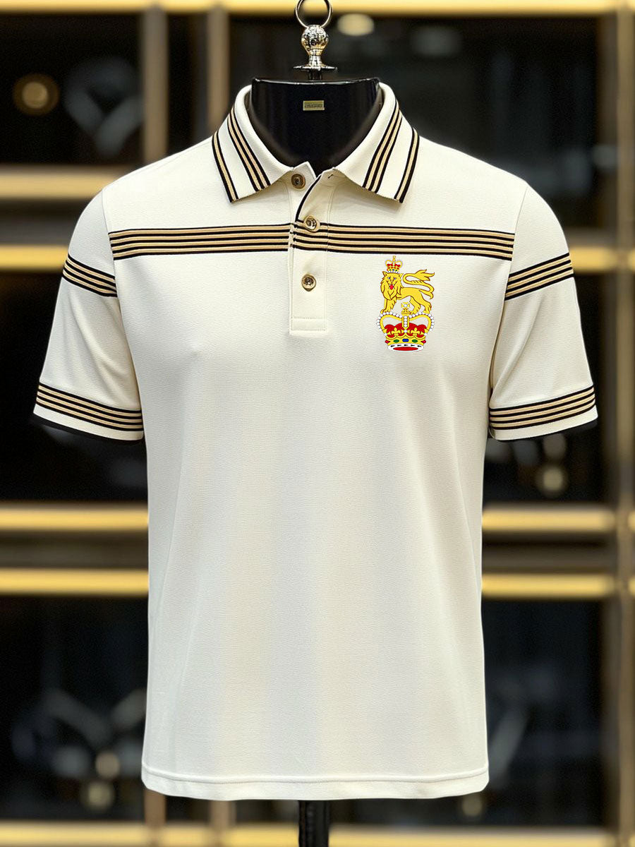 Men's Vintage British Crown Casual Shirt