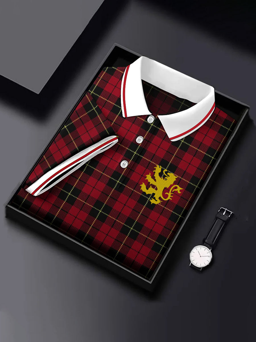 Men's Vintage Scotland Lion Short Sleeve Top