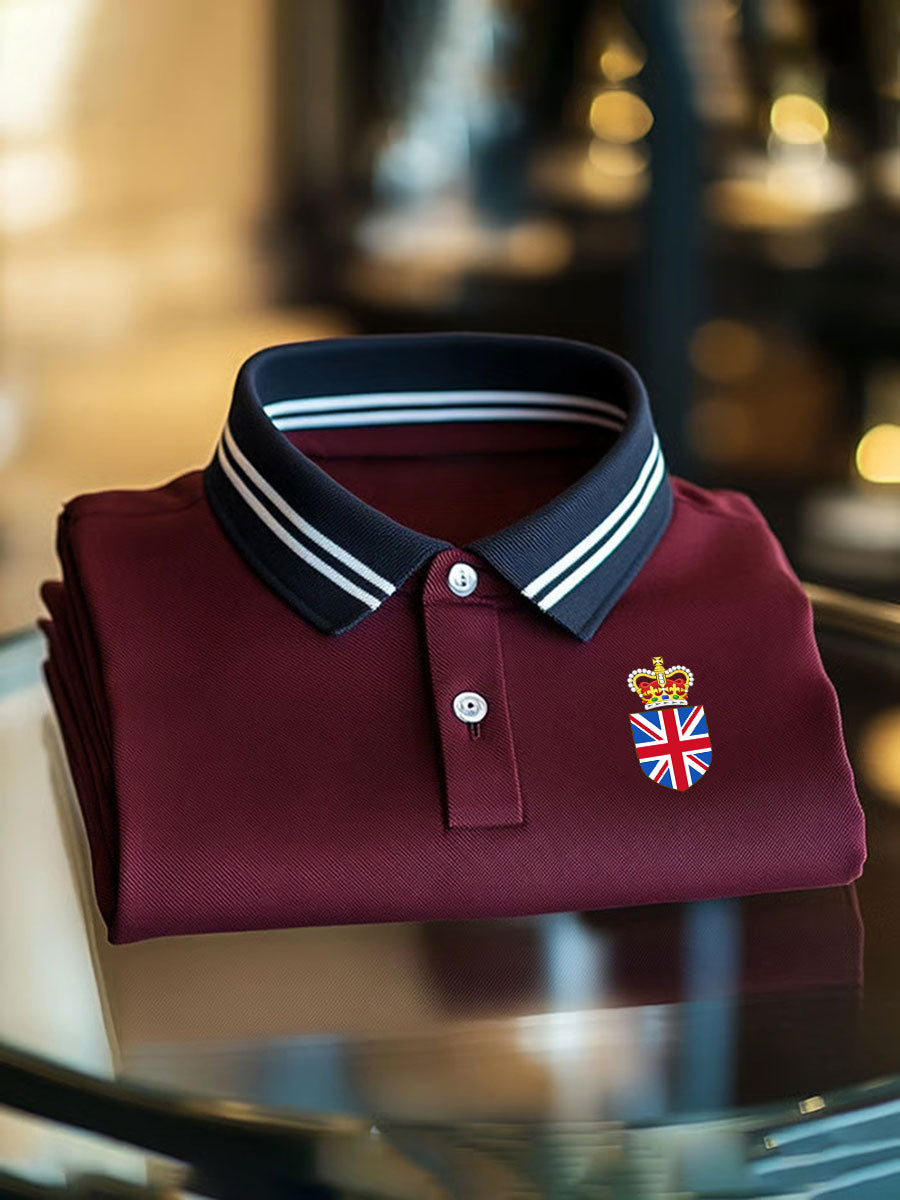 Men's Vintage England Crown Casual Shirt