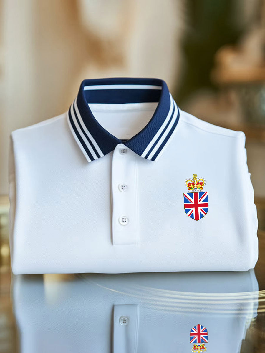 Men's Vintage England Crown Casual Shirt
