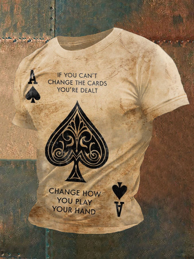 Men's poker T-shirt