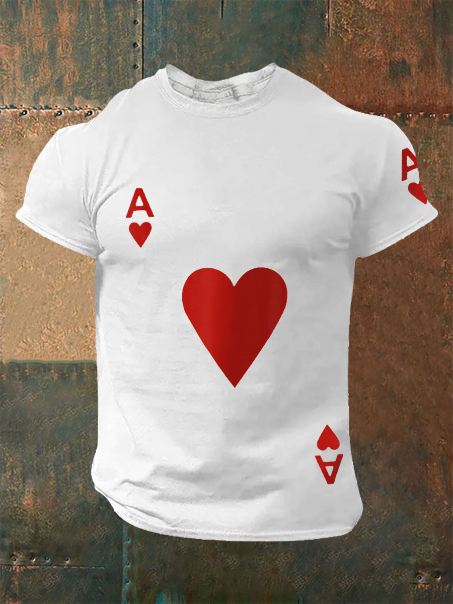 Men's Poker Ace of Hearts T-shirts