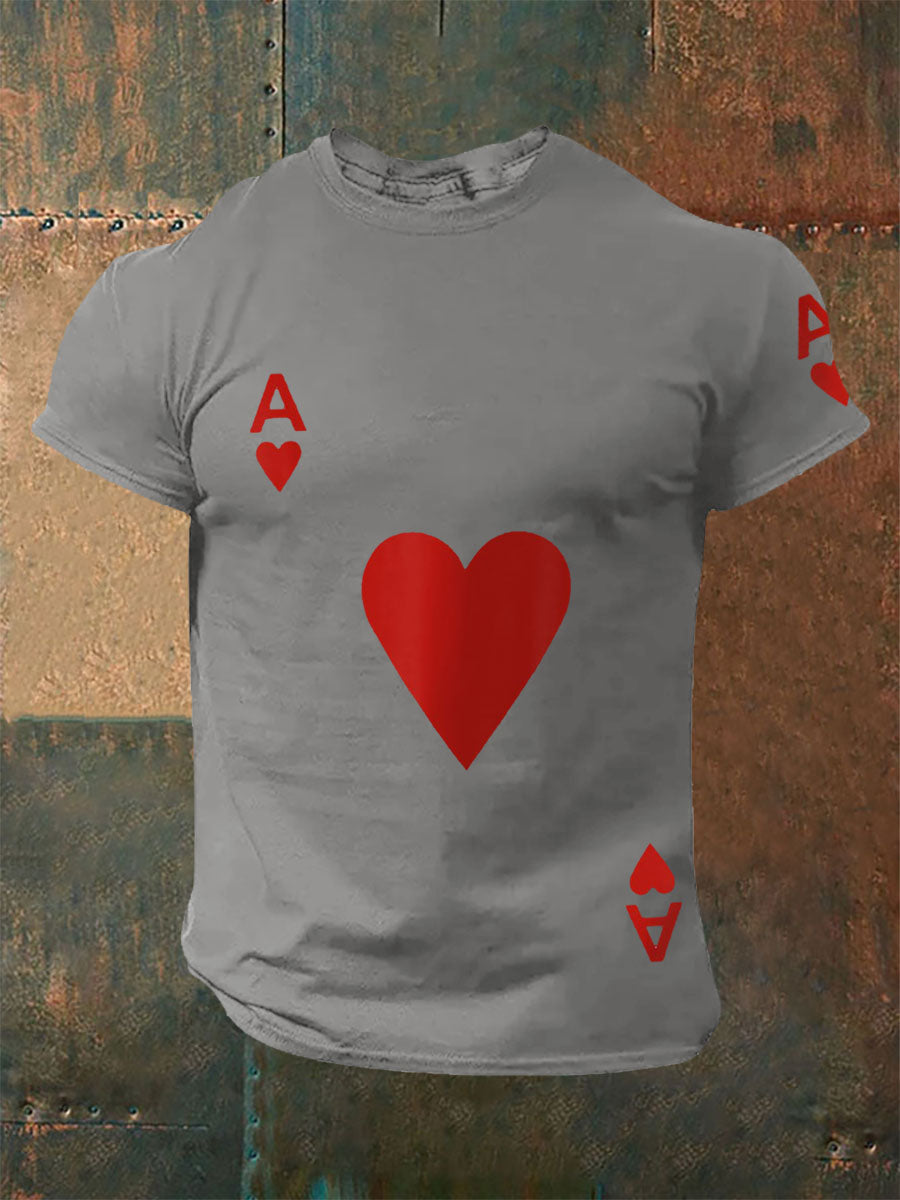 Men's Poker Ace of Hearts T-shirts