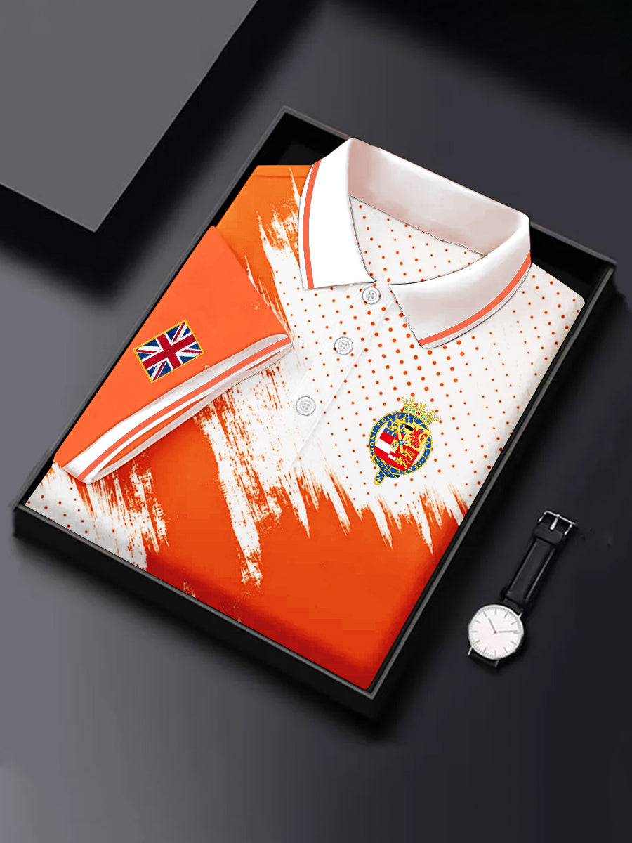 Men's Orange Day Casual Top