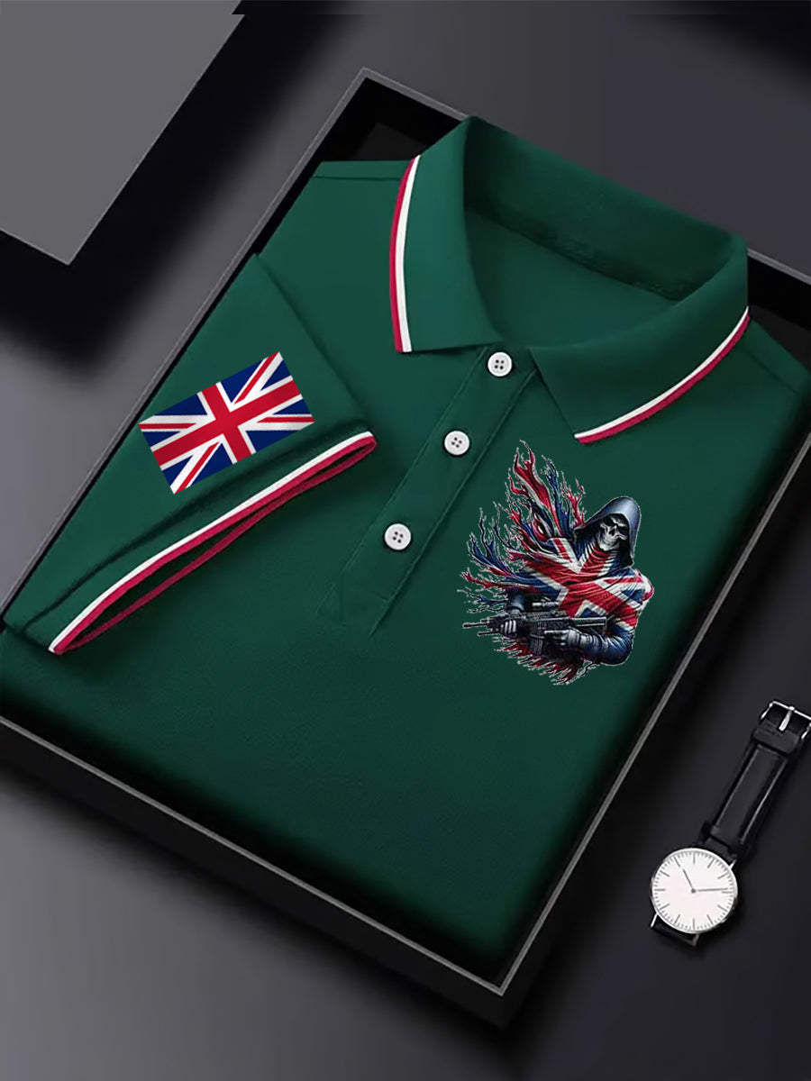 Men's Vintage England Flag Casual Shirt