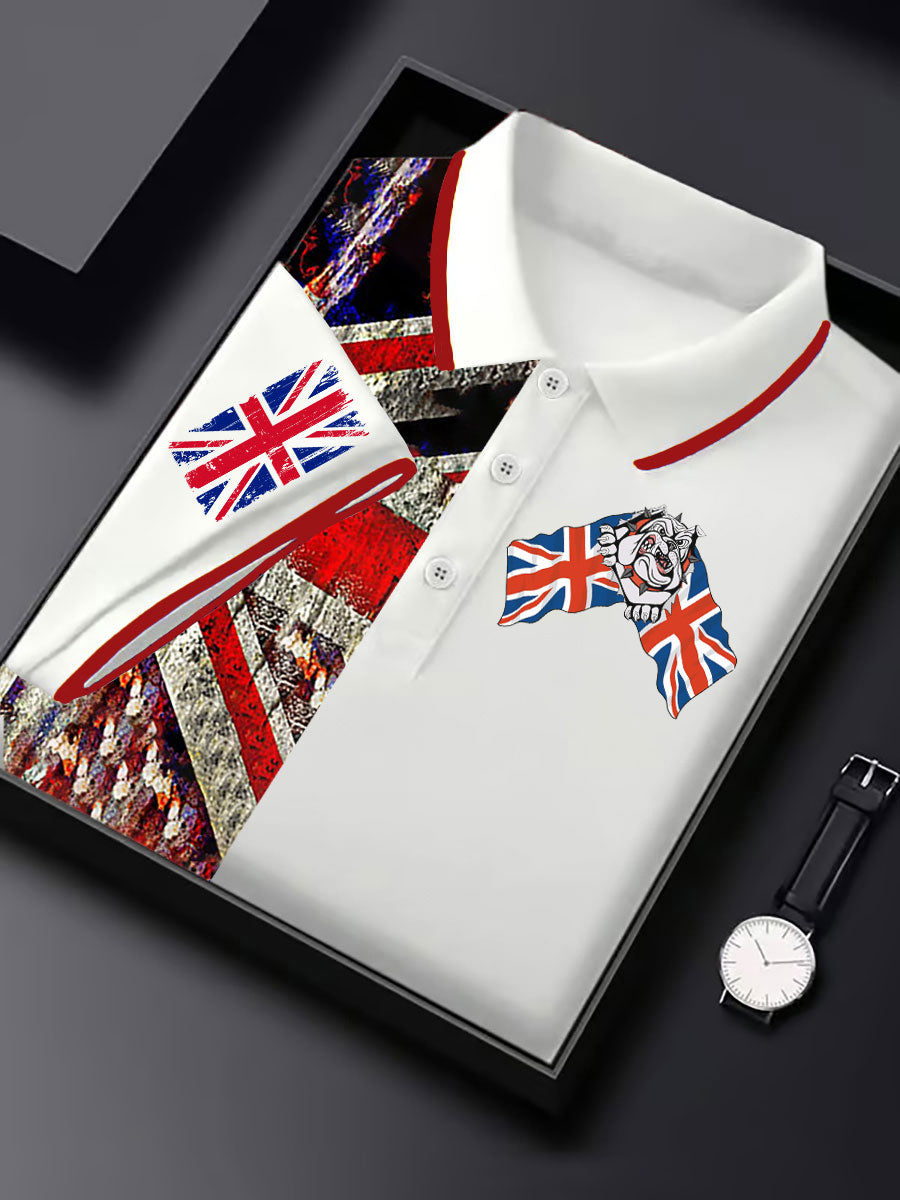 Men's Vintage England Flag Casual Shirt
