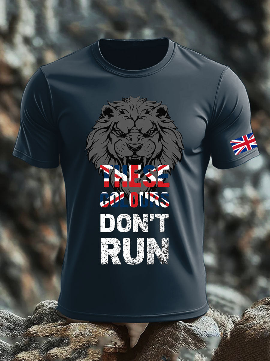 Men's UK Flag Pride Patriotic Printed T-shirt