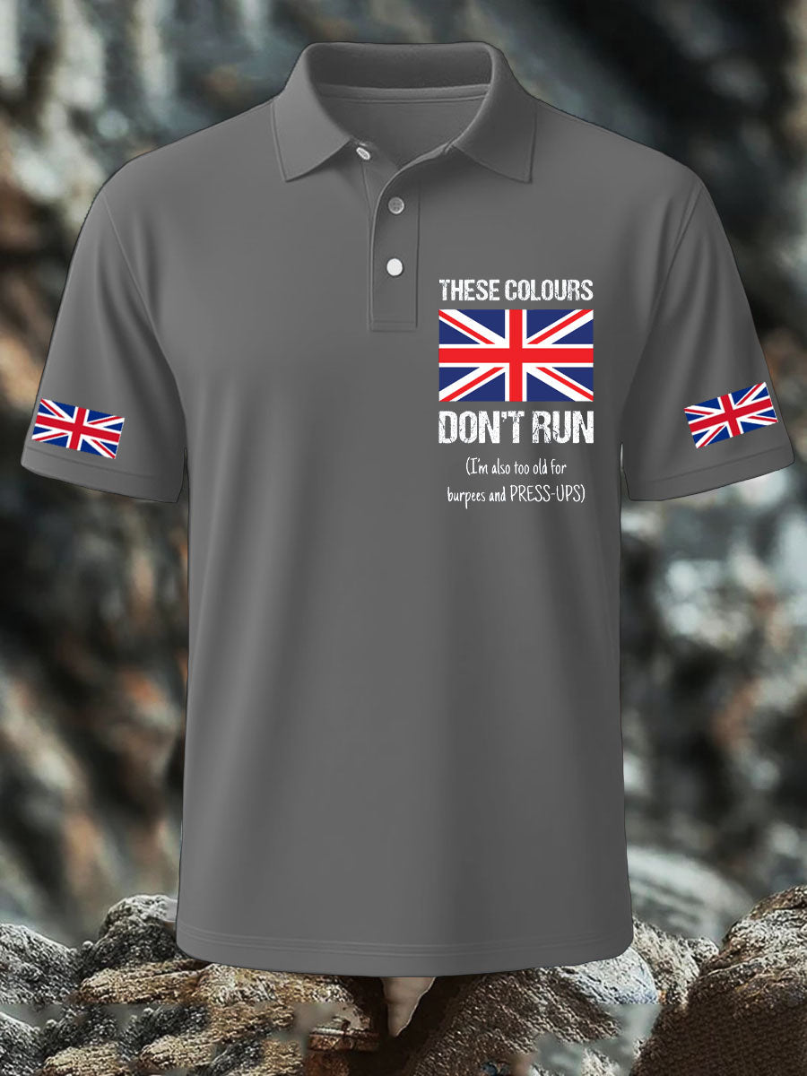 Men's UK Flag Pride Patriotic Printed Casual Tops