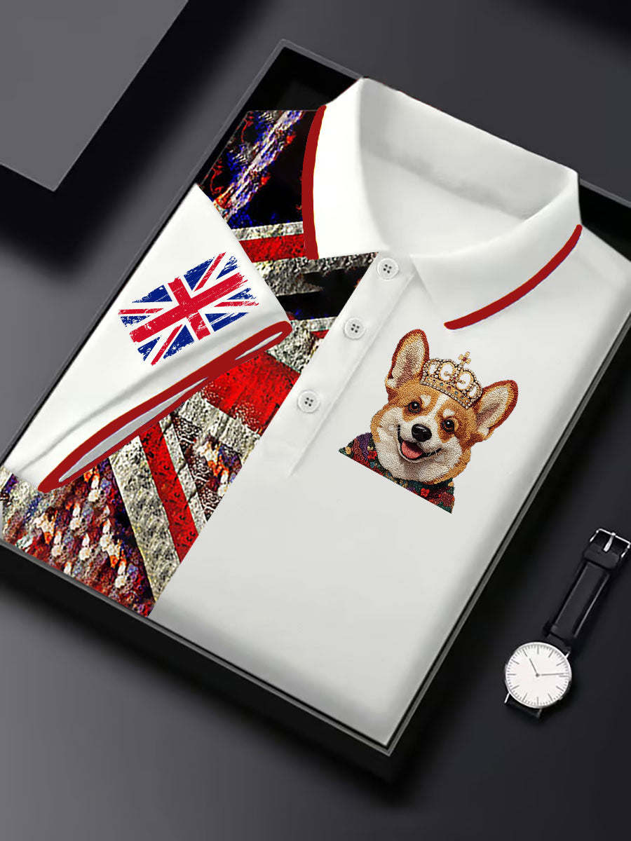 Men's Vintage England Flag Casual Shirt