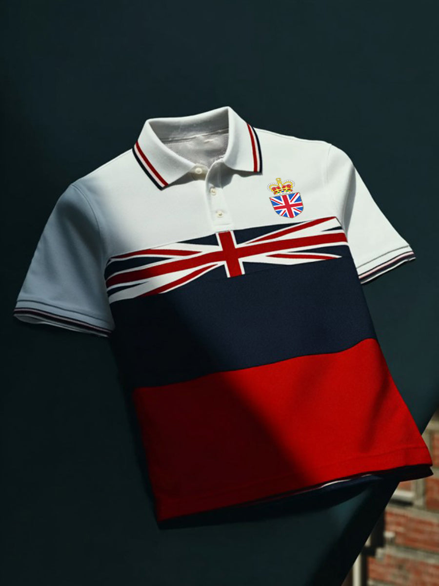 Men's Vintage England Crown Casual Shirt