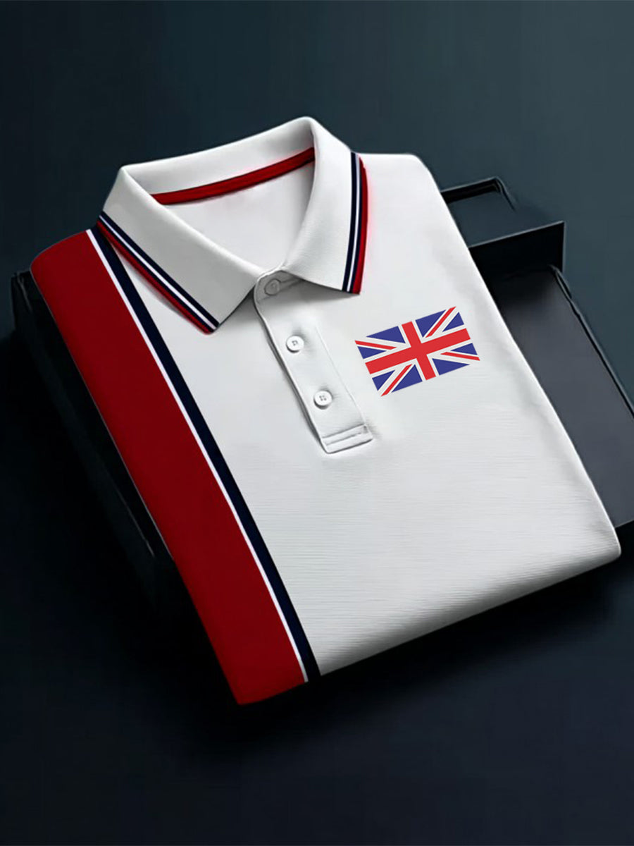 Men's Vintage England Flag Casual Shirt