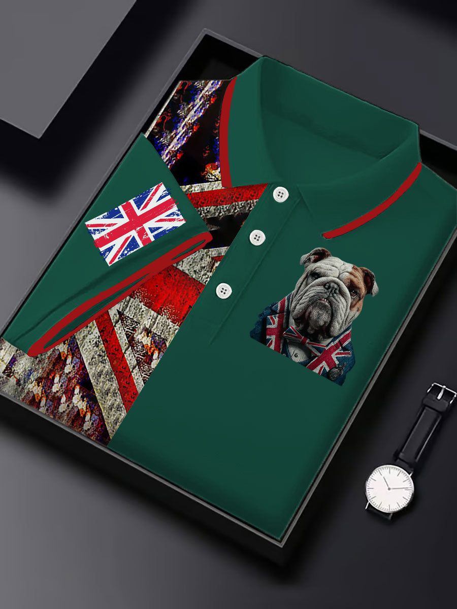 Men's Vintage England Flag Casual Shirt