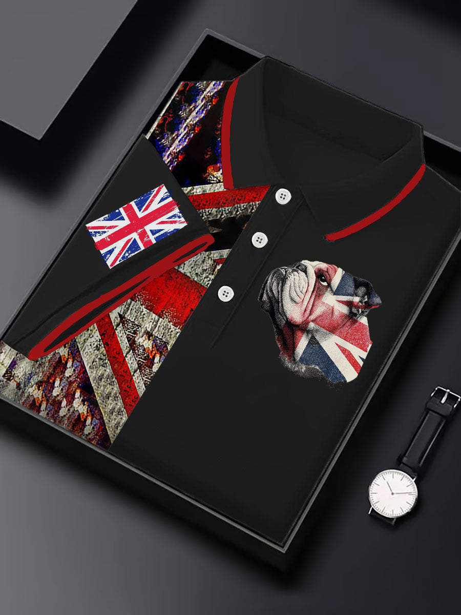 Men's Vintage England Flag Casual Shirt