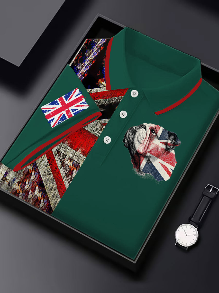 Men's Vintage England Flag Casual Shirt