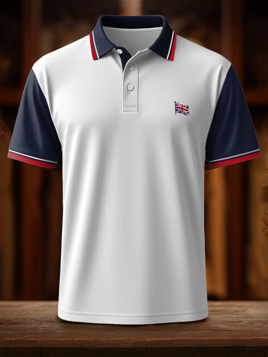 Men's UK Flag Print Casual Top