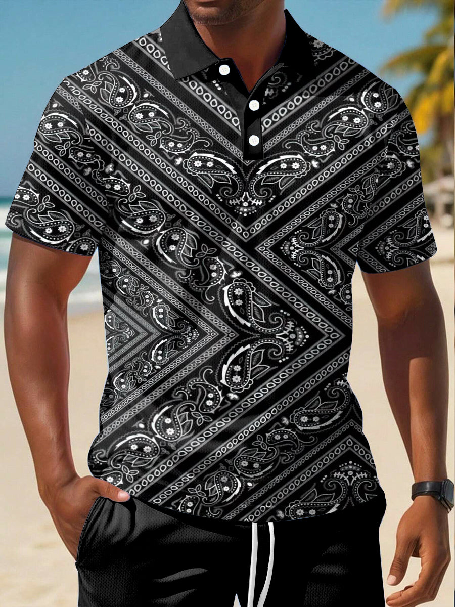 Men's Vacation Design Casual short sleeve shirt