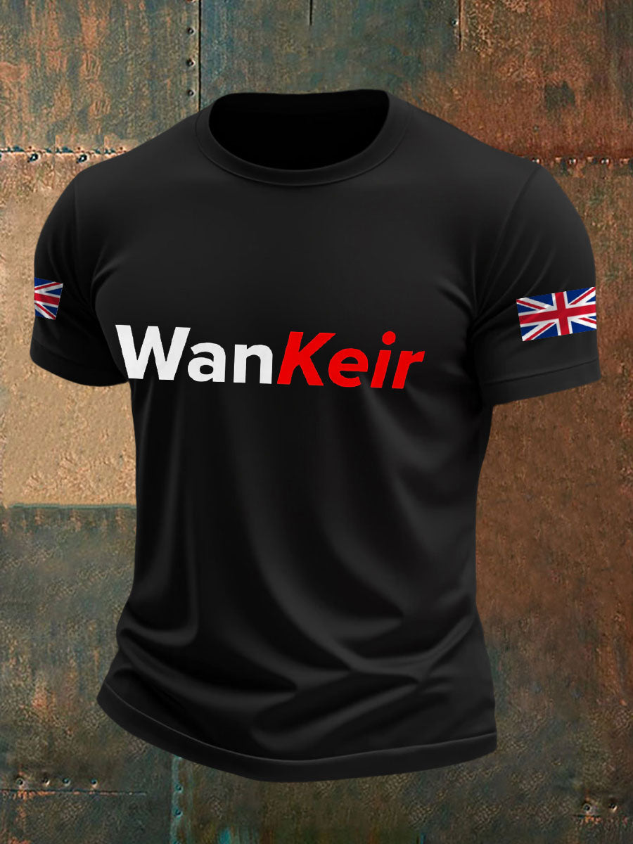 Men's UK Flag Funny Printed Casual Tops