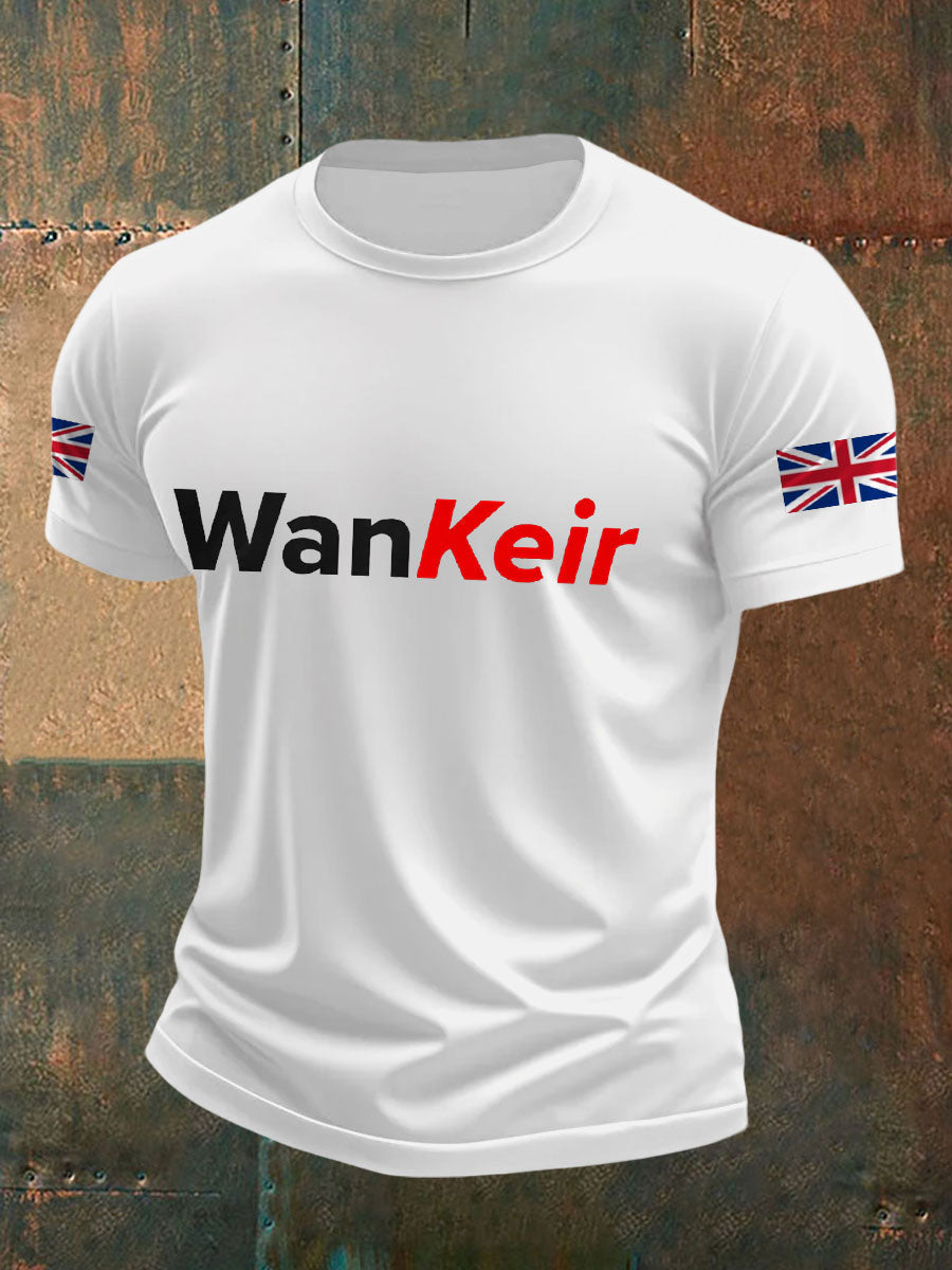 Men's UK Flag Funny Printed Casual Tops