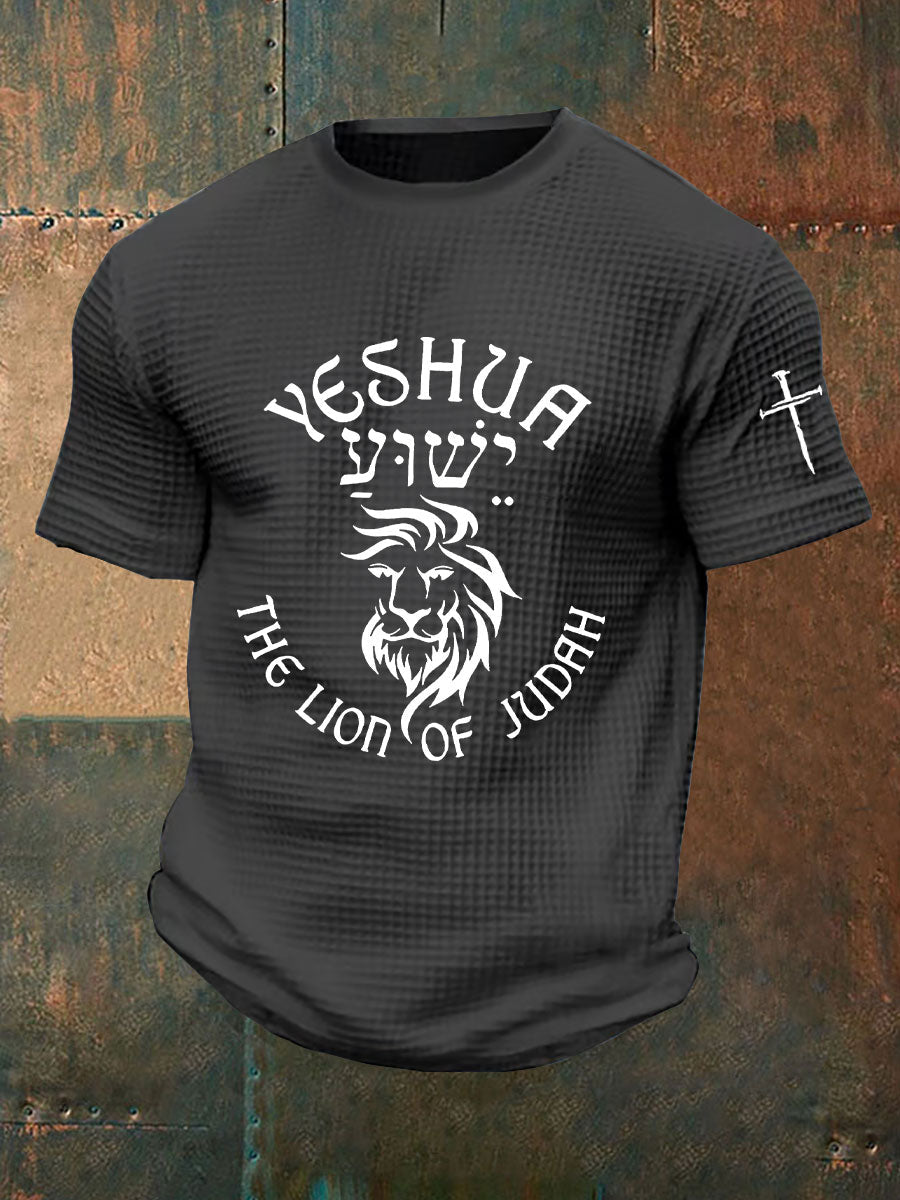 Men's Yeshua Waffle Print T-Shirt