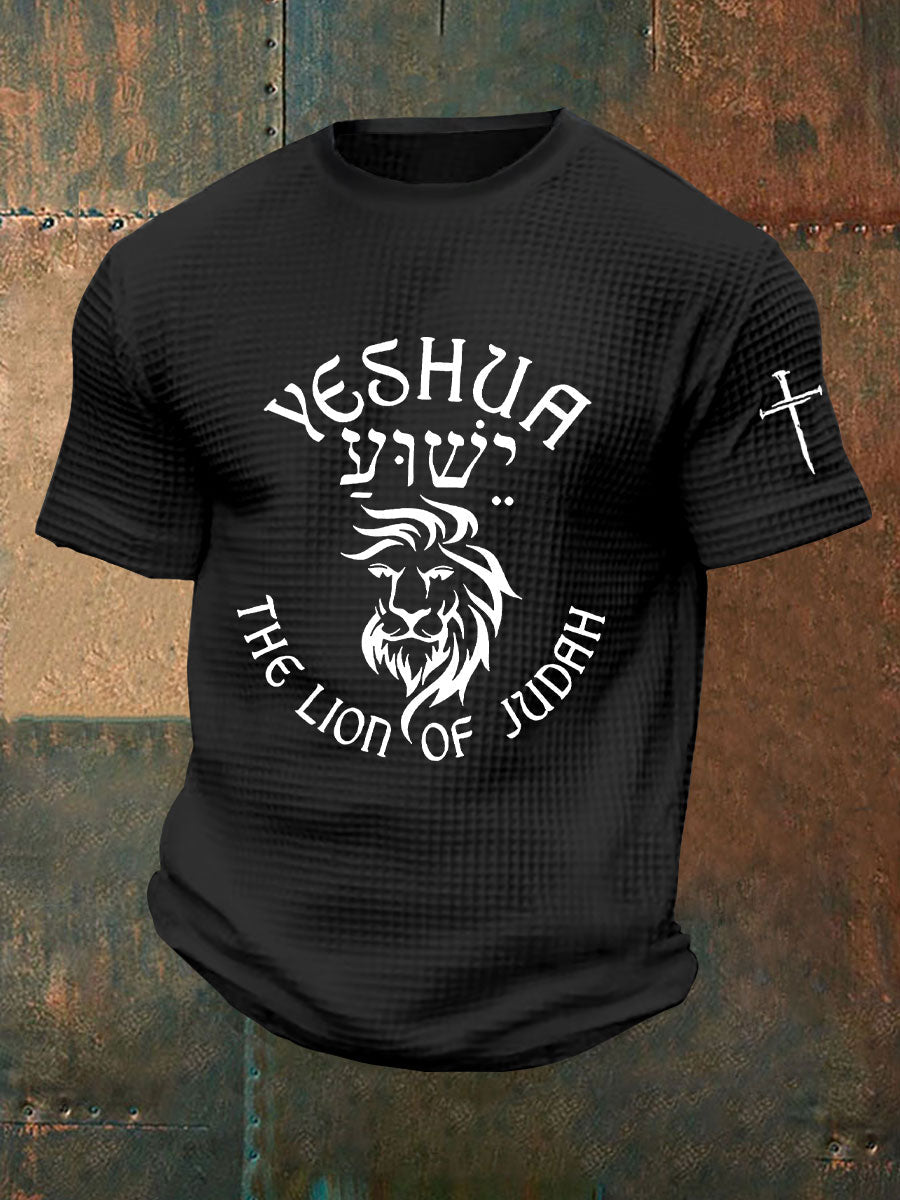 Men's Yeshua Waffle Print T-Shirt