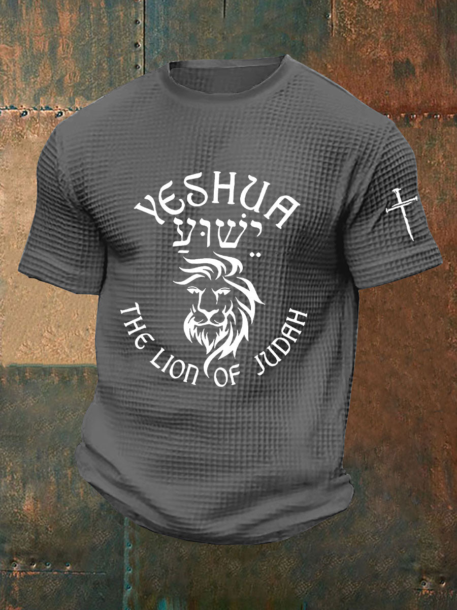 Men's Yeshua Waffle Print T-Shirt