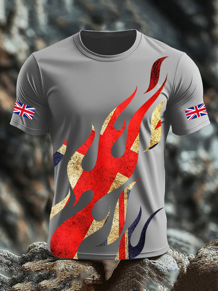 Men's UK Flag Printed T-shirt