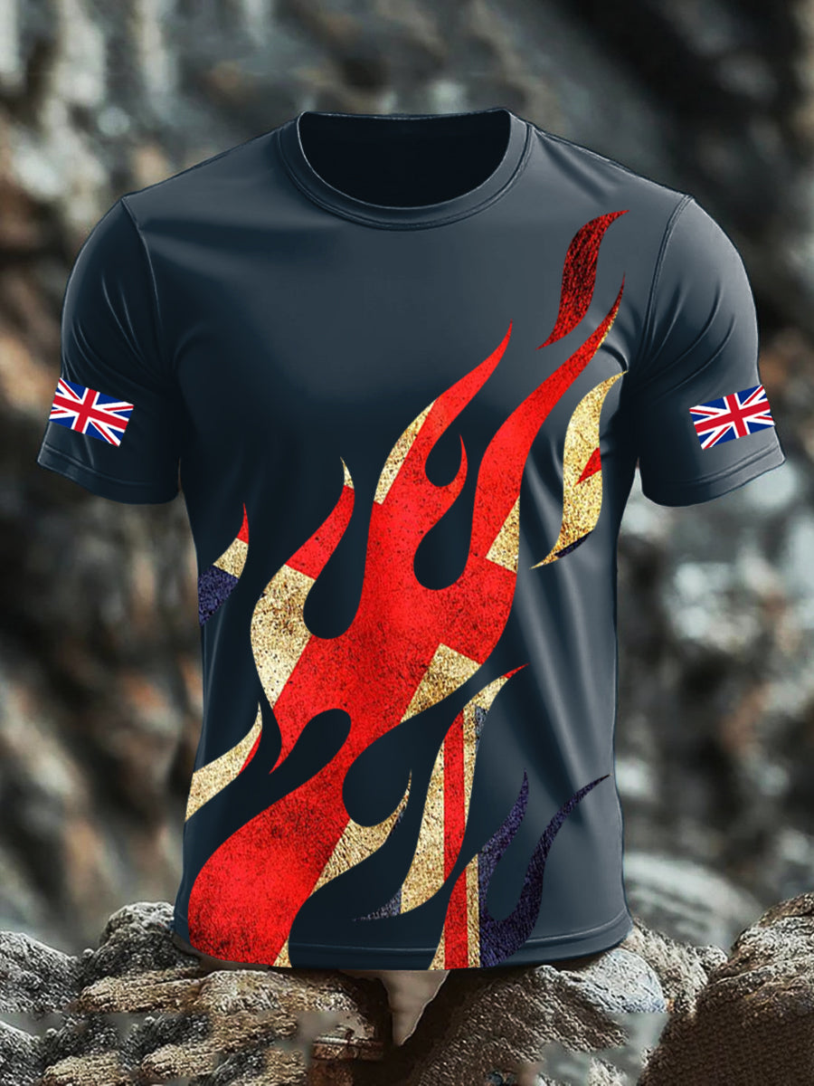 Men's UK Flag Printed T-shirt