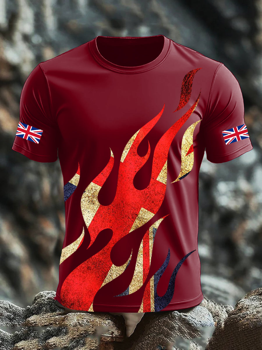 Men's UK Flag Printed T-shirt