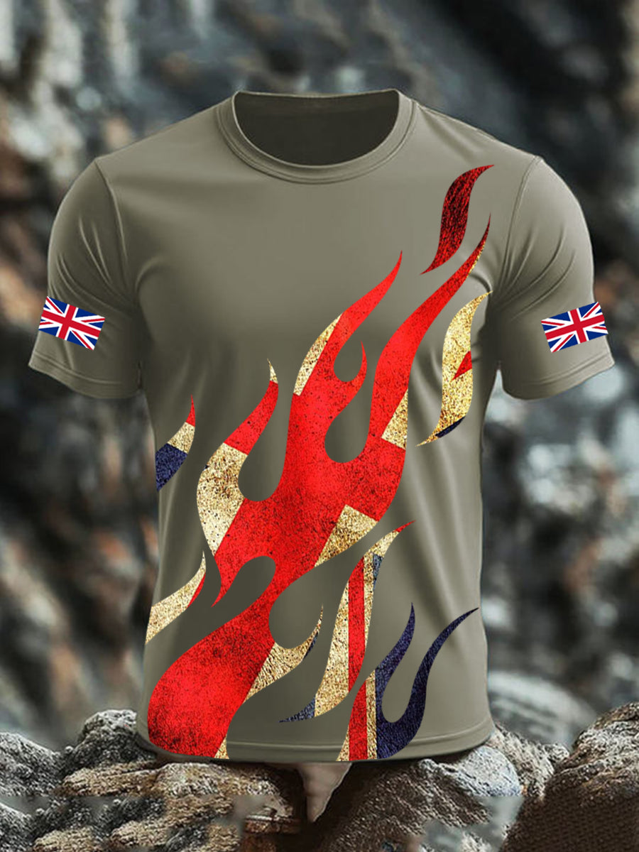 Men's UK Flag Printed T-shirt
