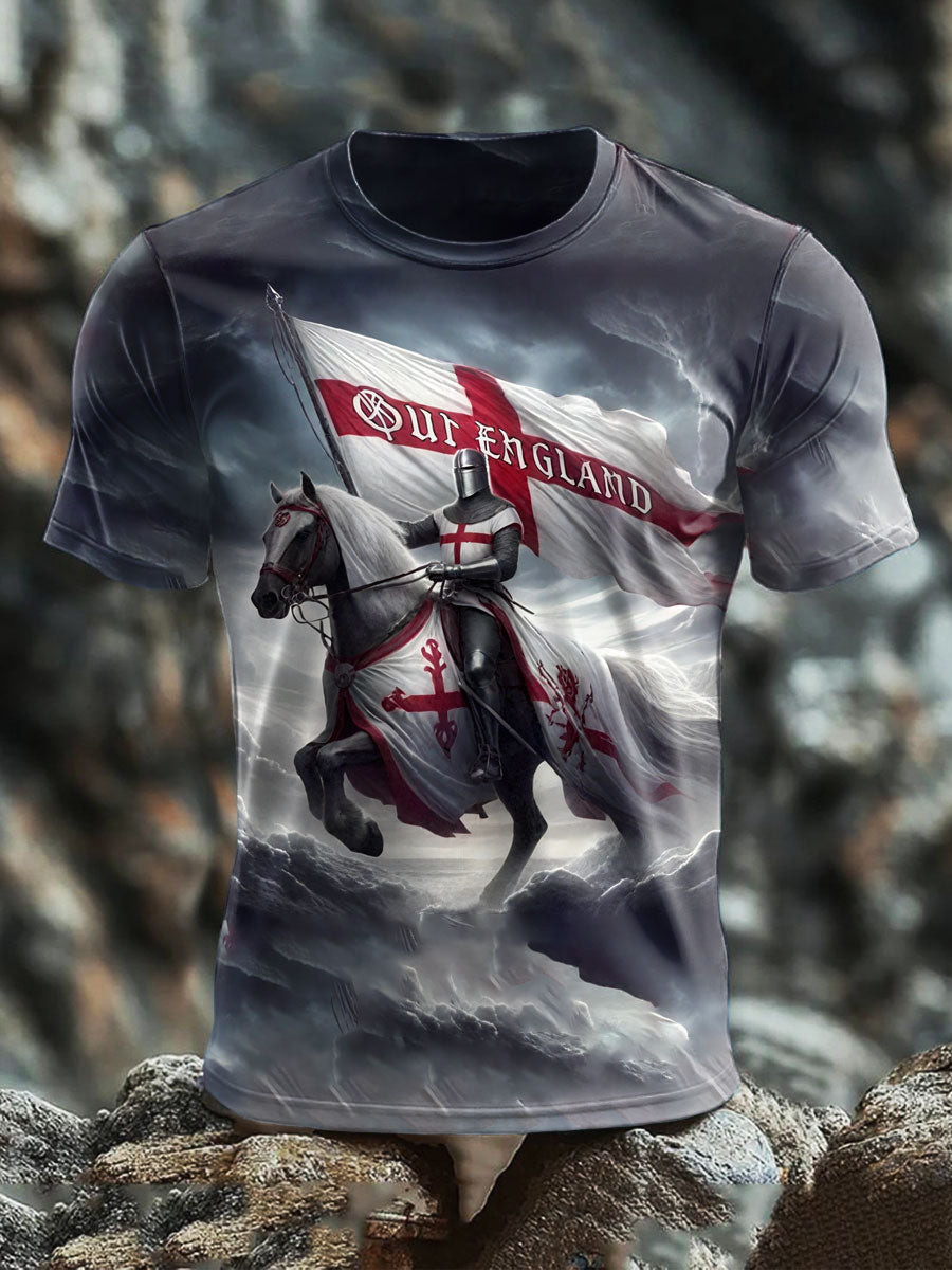Men's English Crusaders Printed short sleeves t-shirt