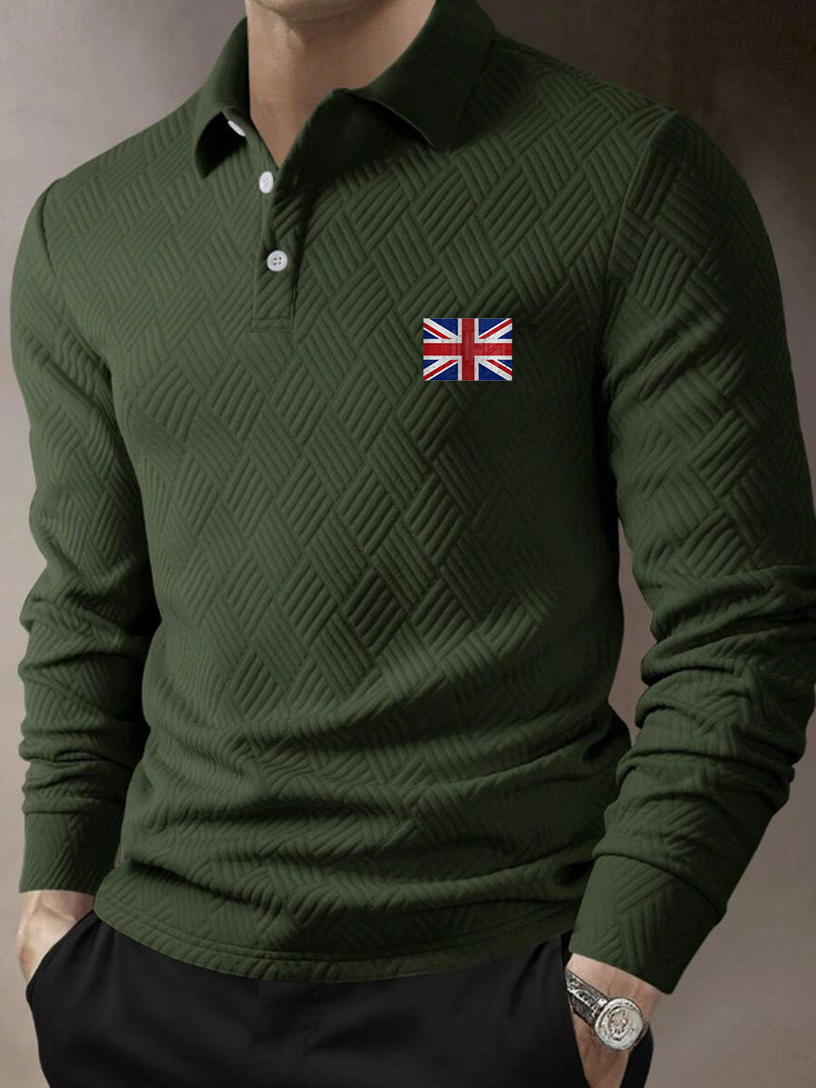 Men's 3D Textured Business Casual Top