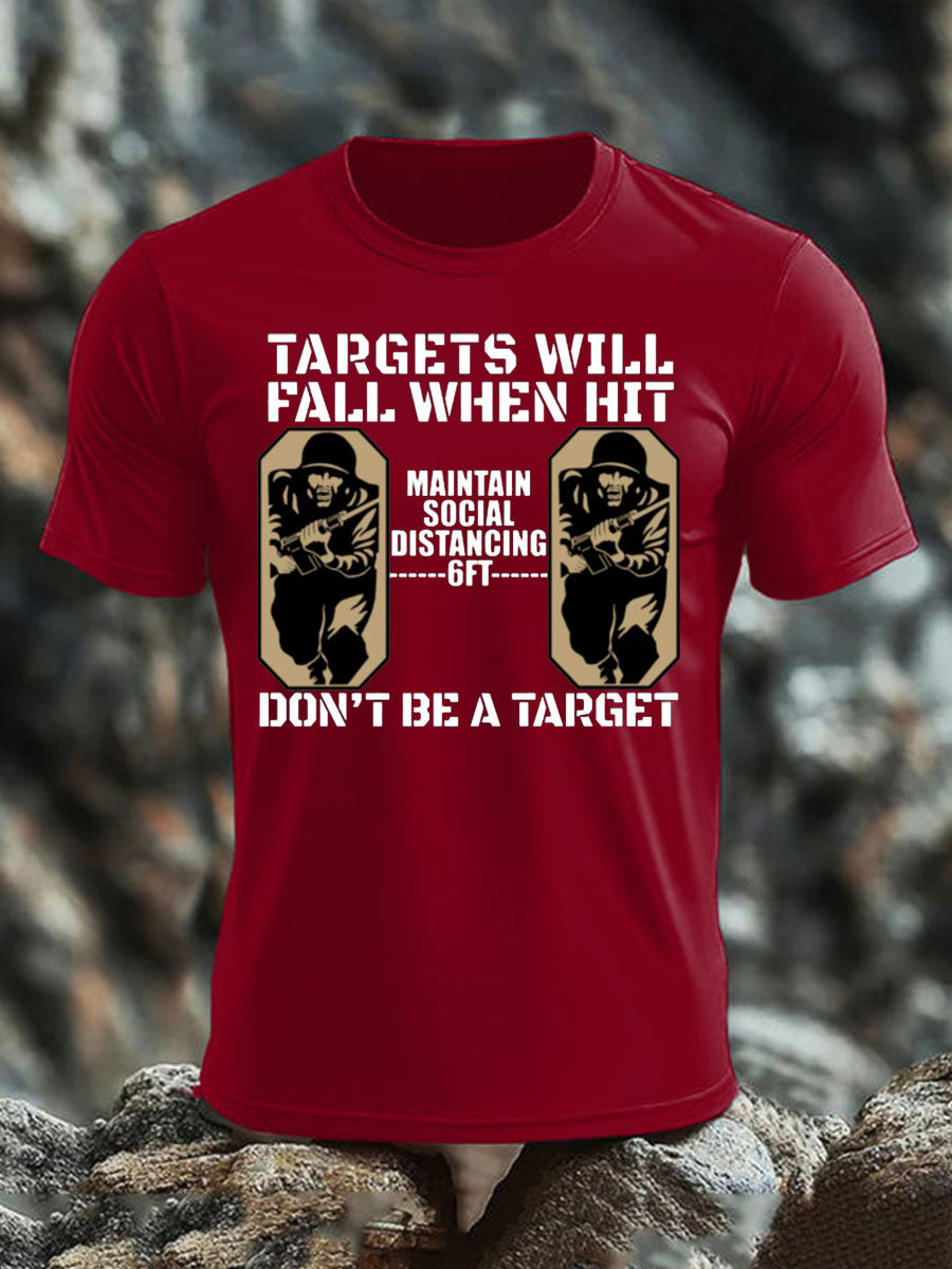 Men's British Veteran imitation cotton short-sleeved T-shirt