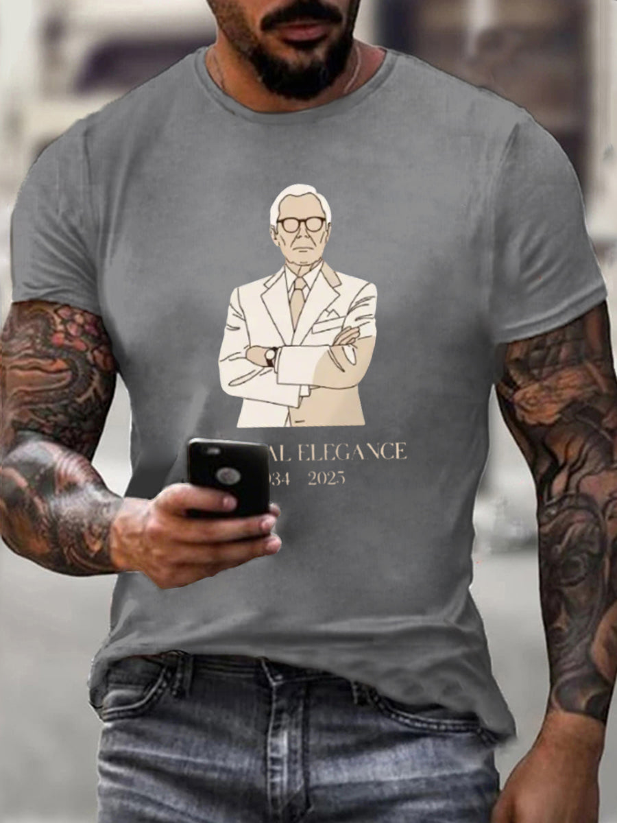 Men's Eternal Elegance In Loving Memory Fashion Legend T-shirt