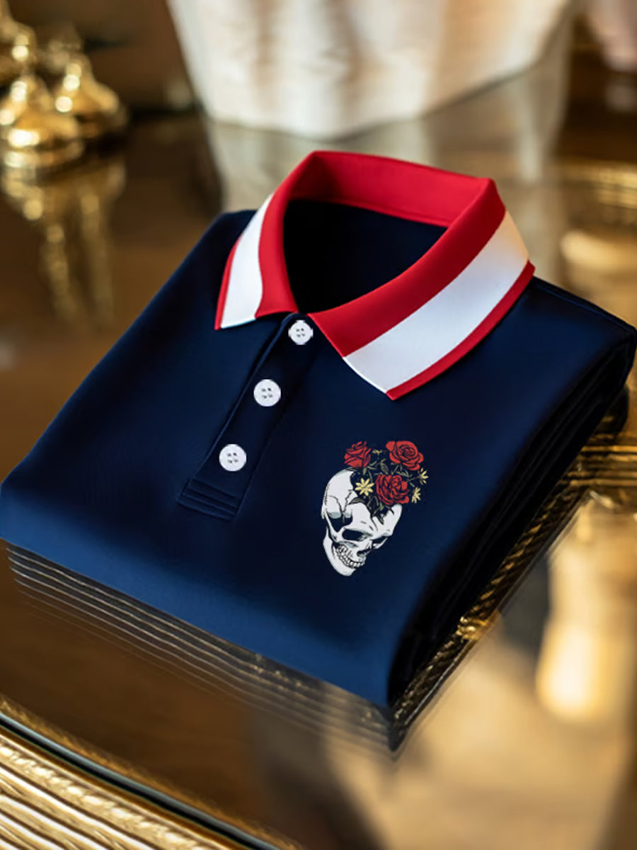 Men's Vintage Holiday Business Casual Polo Shirt