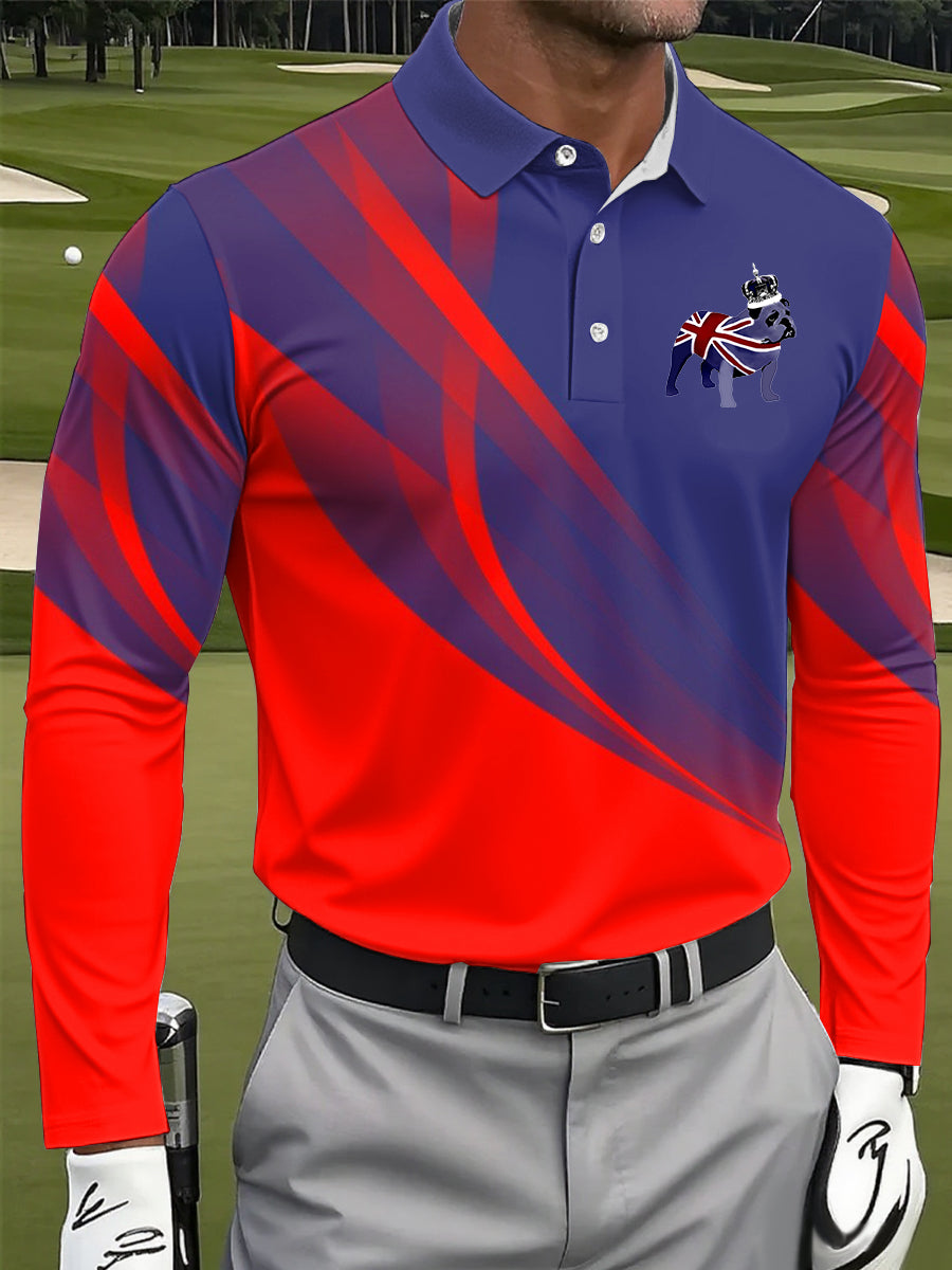Men's British style long sleeve shirt