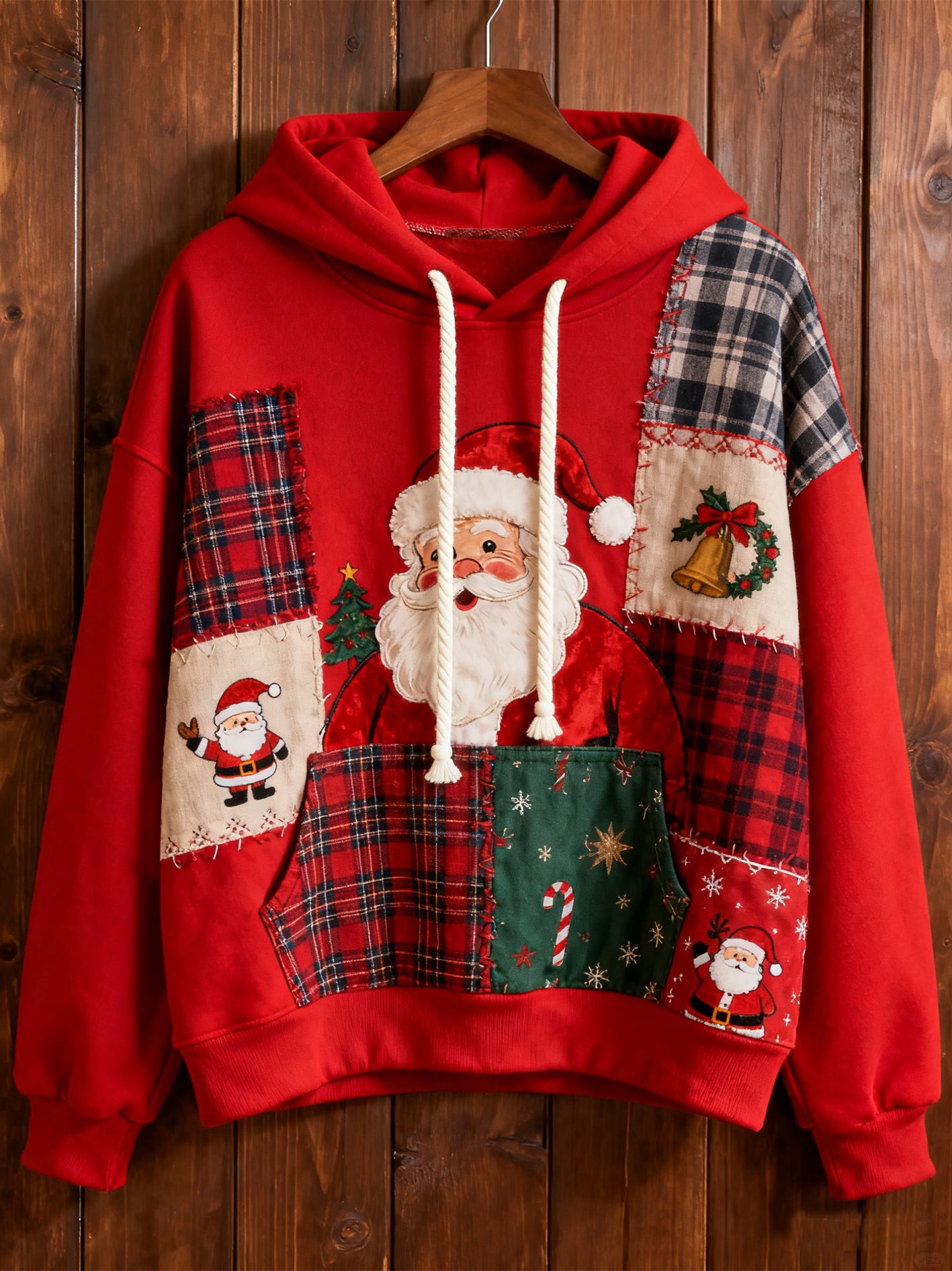 Women's Christmas Print Casual Hoodie