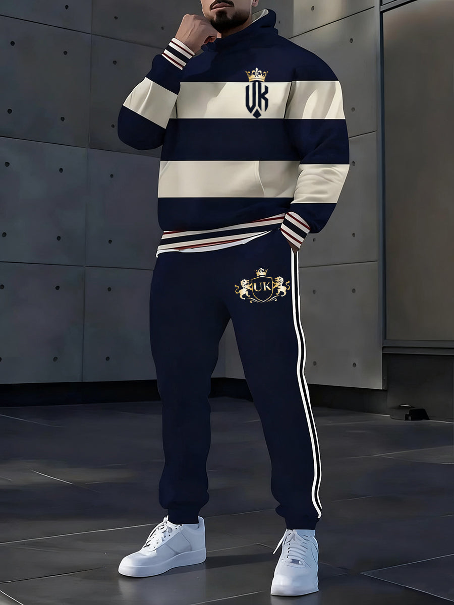 Men's Casual Hoodie And Pants Set