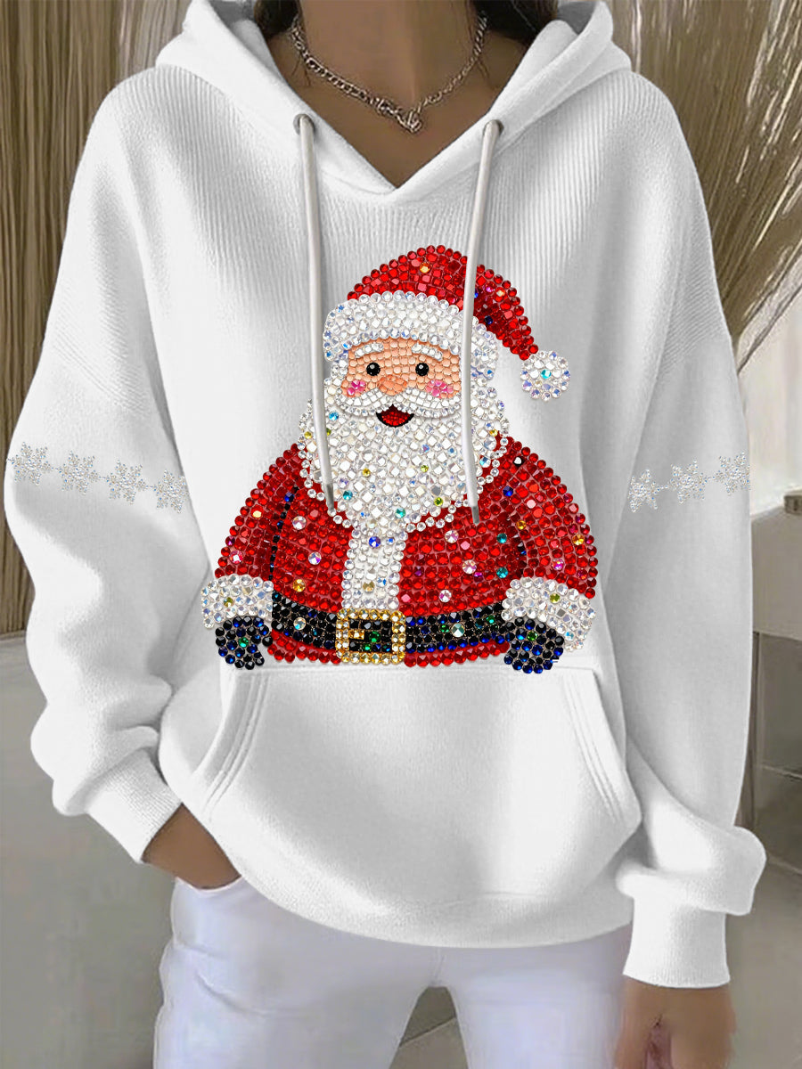 Women's Christmas Print Casual Hoodie