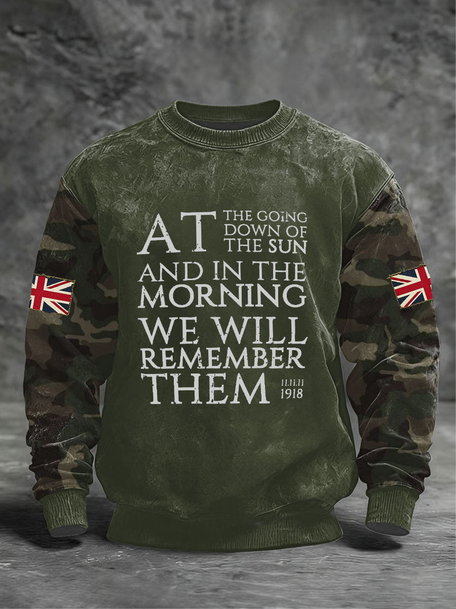 Men's We Remembrance Them Crew Neck Sweatshirt
