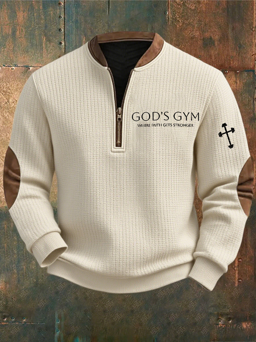 Men's Vintage Art Faith Casual Sweatshirt