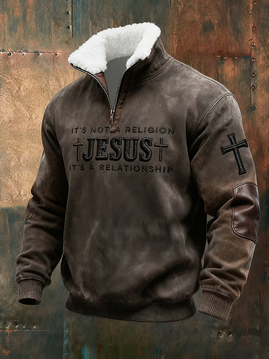Men's Vintage Art Faith Casual Sweatshirt