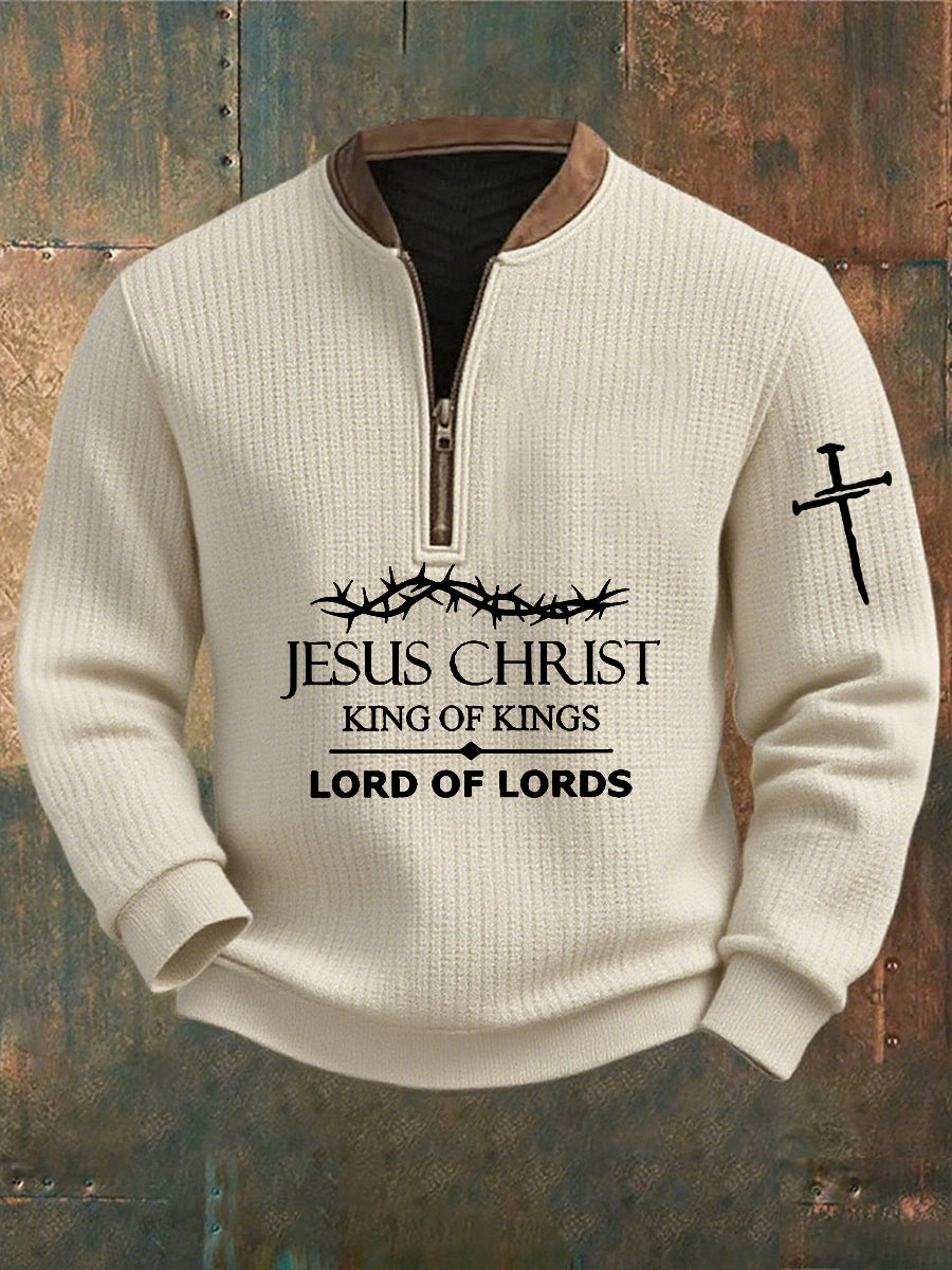 Men's Vintage Art Faith Casual Sweatshirt