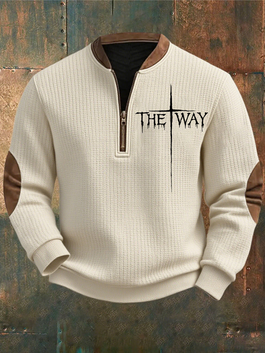 Men's Vintage Art Faith Casual Sweatshirt